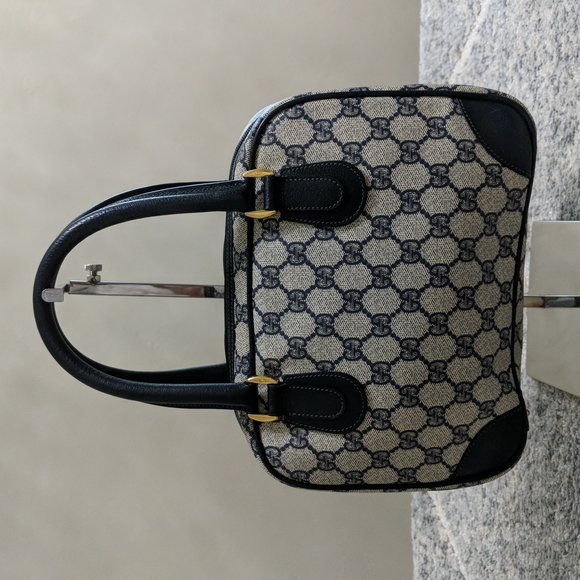 GG GUCCI MONOGRAM CANVAS LEATHER WOMEN'S HANDBAG - Picture 5 of 17